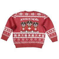 Saint Bernard Dog Switzerland Christmas Kid Ugly Christmas Sweater - Wonder Print Shop