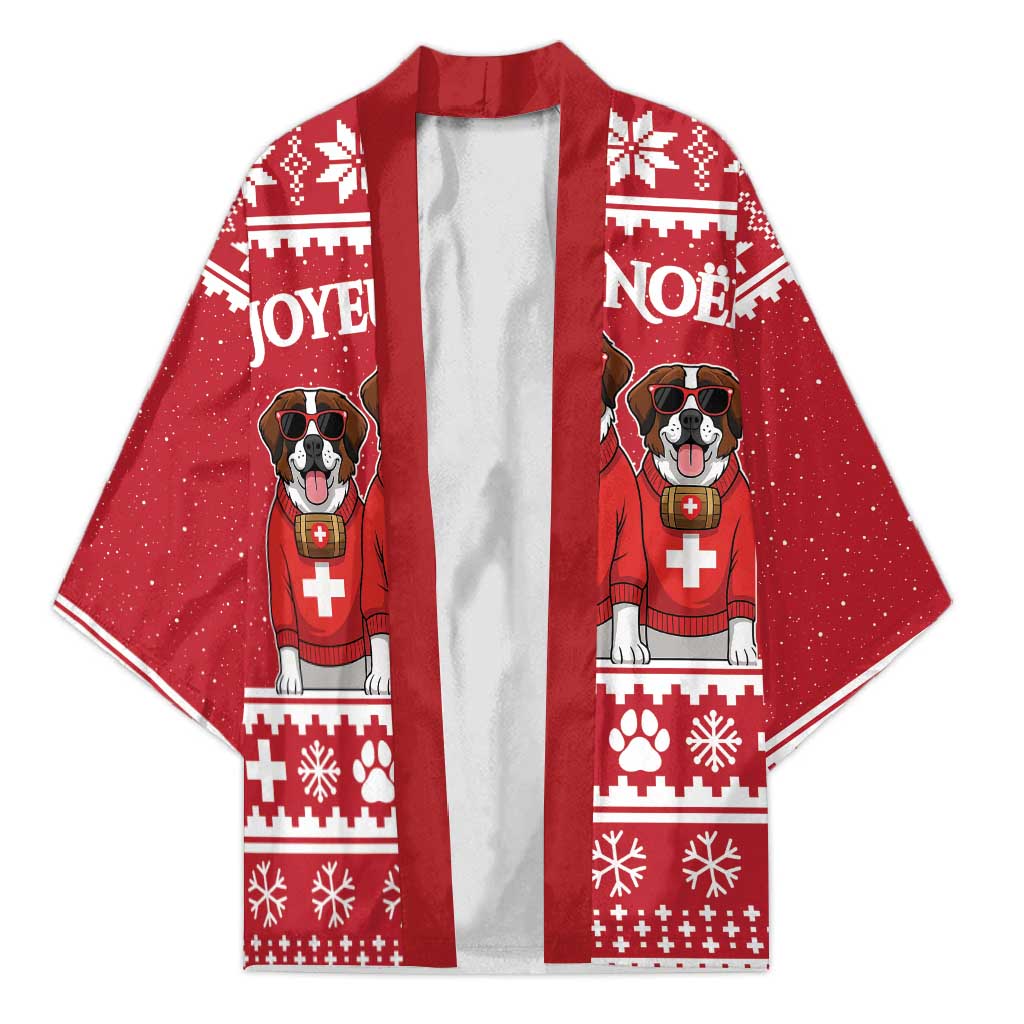 Saint Bernard Dog Switzerland Christmas Kimono - Wonder Print Shop
