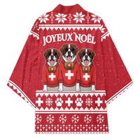 Saint Bernard Dog Switzerland Christmas Kimono - Wonder Print Shop
