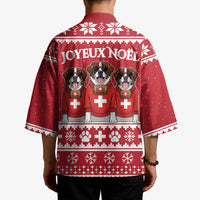 Saint Bernard Dog Switzerland Christmas Kimono - Wonder Print Shop