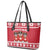 Saint Bernard Dog Switzerland Christmas Leather Tote Bag - Wonder Print Shop