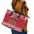 Saint Bernard Dog Switzerland Christmas Leather Tote Bag - Wonder Print Shop