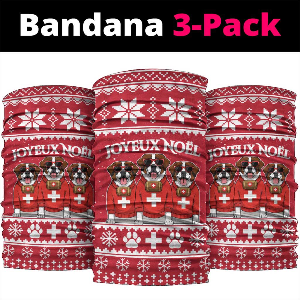 Saint Bernard Dog Switzerland Christmas Neck Gaiter LT19