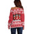 Saint Bernard Dog Switzerland Christmas Off Shoulder Sweater - Wonder Print Shop