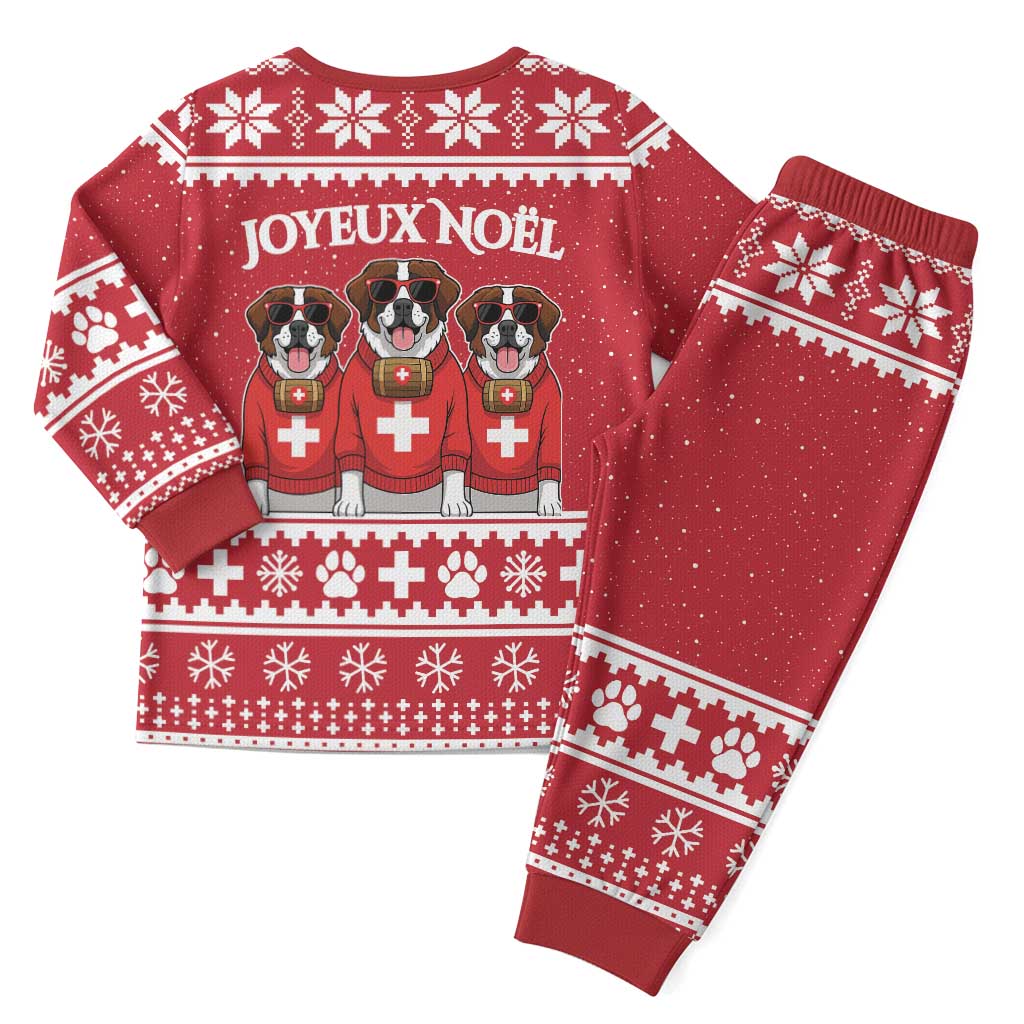 Saint Bernard Dog Switzerland Christmas Pajama Set - Wonder Print Shop