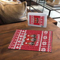 Saint Bernard Dog Switzerland Christmas Puzzle - Wonder Print Shop