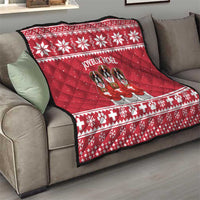 Saint Bernard Dog Switzerland Christmas Quilt - Wonder Print Shop