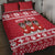 Saint Bernard Dog Switzerland Christmas Quilt Bed Set - Wonder Print Shop