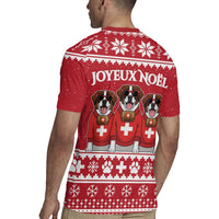 Saint Bernard Dog Switzerland Christmas Rugby Jersey - Wonder Print Shop