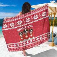 Saint Bernard Dog Switzerland Christmas Sarong - Wonder Print Shop