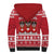 Saint Bernard Dog Switzerland Christmas Sherpa Hoodie - Wonder Print Shop