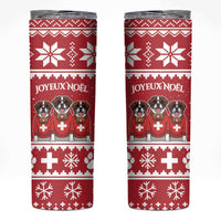 Saint Bernard Dog Switzerland Christmas Skinny Tumbler - Wonder Print Shop