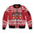 Saint Bernard Dog Switzerland Christmas Sleeve Zip Bomber Jacket - Wonder Print Shop