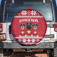Saint Bernard Dog Switzerland Christmas Spare Tire Cover - Wonder Print Shop