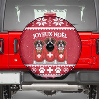 Saint Bernard Dog Switzerland Christmas Spare Tire Cover - Wonder Print Shop