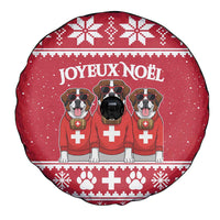 Saint Bernard Dog Switzerland Christmas Spare Tire Cover - Wonder Print Shop
