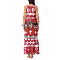 Saint Bernard Dog Switzerland Christmas Tank Maxi Dress - Wonder Print Shop