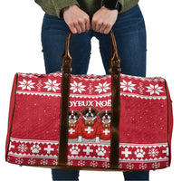Saint Bernard Dog Switzerland Christmas Travel Bag - Wonder Print Shop
