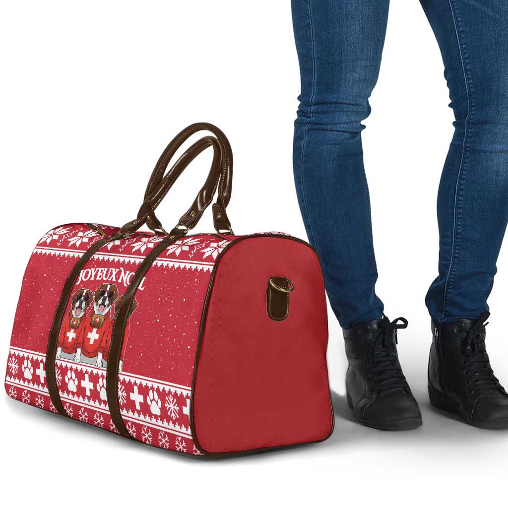 Saint Bernard Dog Switzerland Christmas Travel Bag - Wonder Print Shop