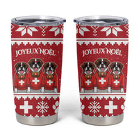 Saint Bernard Dog Switzerland Christmas Tumbler Cup - Wonder Print Shop