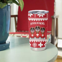 Saint Bernard Dog Switzerland Christmas Tumbler Cup - Wonder Print Shop