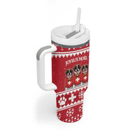 Saint Bernard Dog Switzerland Christmas Tumbler With Handle - Wonder Print Shop