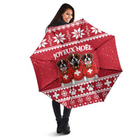 Saint Bernard Dog Switzerland Christmas Umbrella - Wonder Print Shop