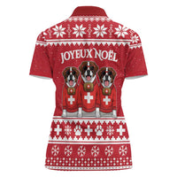 Saint Bernard Dog Switzerland Christmas Women Polo Shirt - Wonder Print Shop