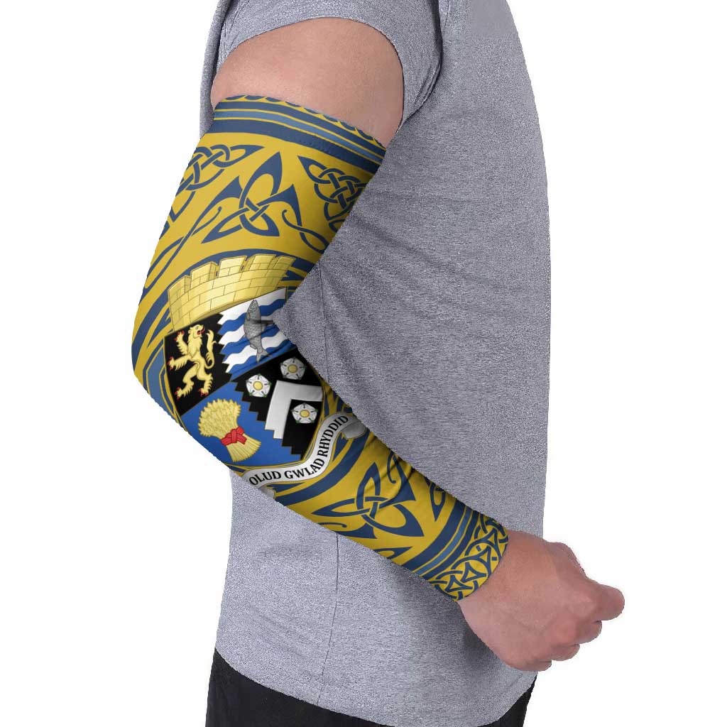 Personalized Cardiganshire Wales Arm Sleeves Ceredigion Coat of Arms Celtic Design - Wonder Print Shop