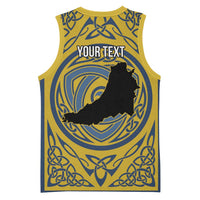 Personalized Cardiganshire Wales Basketball Jersey Ceredigion Coat of Arms Celtic Design - Wonder Print Shop