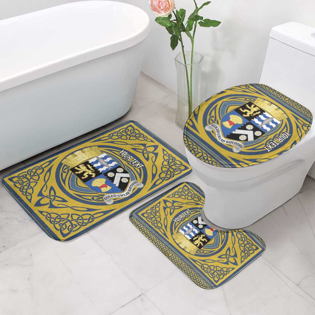 Personalized Cardiganshire Wales Bathroom Set Ceredigion Coat of Arms Celtic Design - Wonder Print Shop
