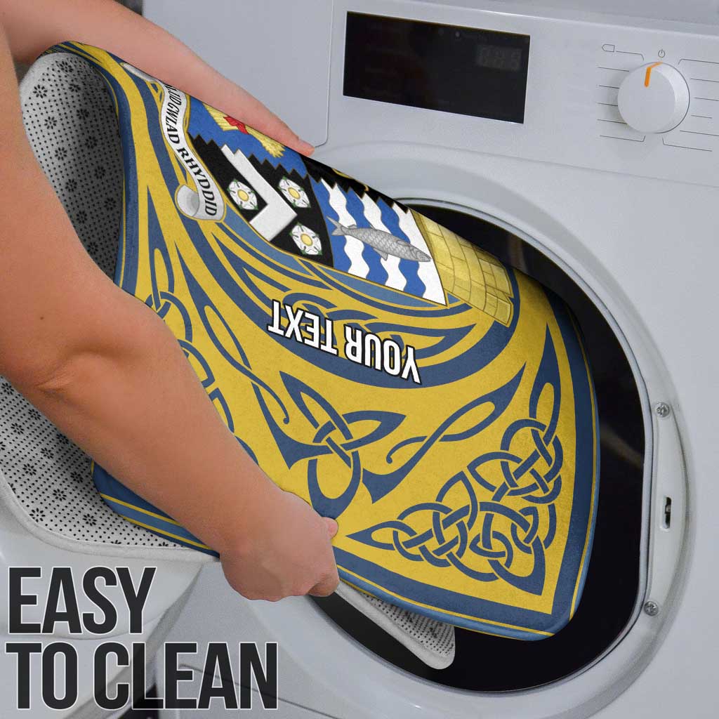 Personalized Cardiganshire Wales Bathroom Set Ceredigion Coat of Arms Celtic Design - Wonder Print Shop