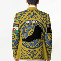 Personalized Cardiganshire Wales Blazer Ceredigion Coat of Arms Celtic Design - Wonder Print Shop