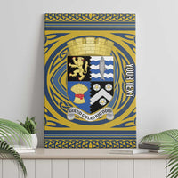 Personalized Cardiganshire Wales Canvas Wall Art Ceredigion Coat of Arms Celtic Design - Wonder Print Shop