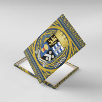 Personalized Cardiganshire Wales Canvas Wall Art Ceredigion Coat of Arms Celtic Design - Wonder Print Shop