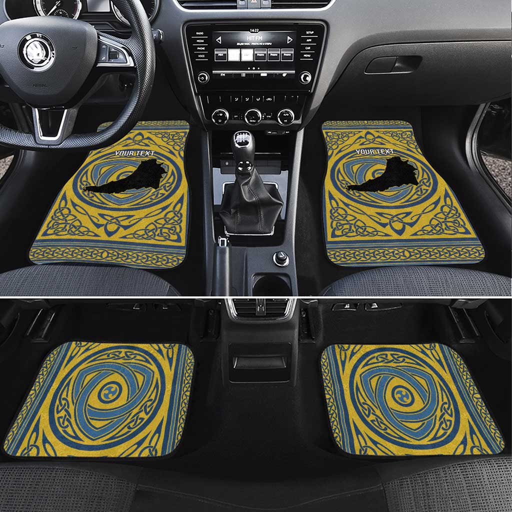 Personalized Cardiganshire Wales Car Mats Ceredigion Coat of Arms Celtic Design - Wonder Print Shop