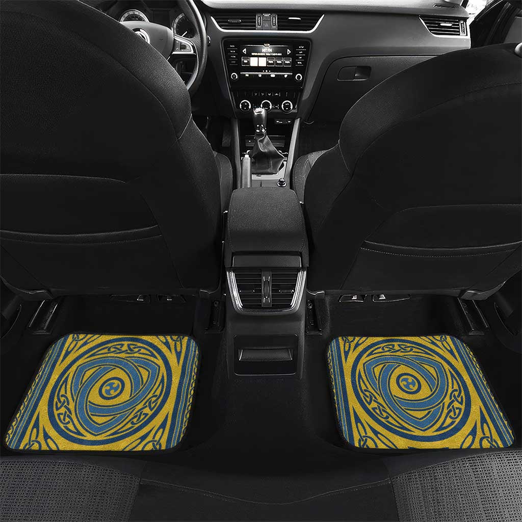 Personalized Cardiganshire Wales Car Mats Ceredigion Coat of Arms Celtic Design - Wonder Print Shop