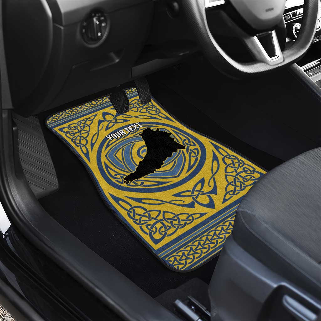 Personalized Cardiganshire Wales Car Mats Ceredigion Coat of Arms Celtic Design - Wonder Print Shop