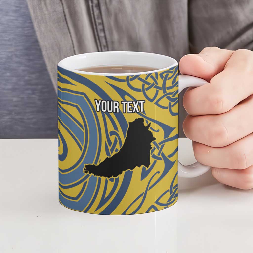 Personalized Cardiganshire Wales Ceramic Mug Ceredigion Coat of Arms Celtic Design - Wonder Print Shop