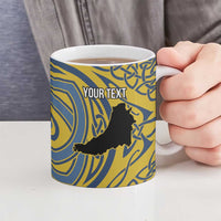 Personalized Cardiganshire Wales Ceramic Mug Ceredigion Coat of Arms Celtic Design - Wonder Print Shop