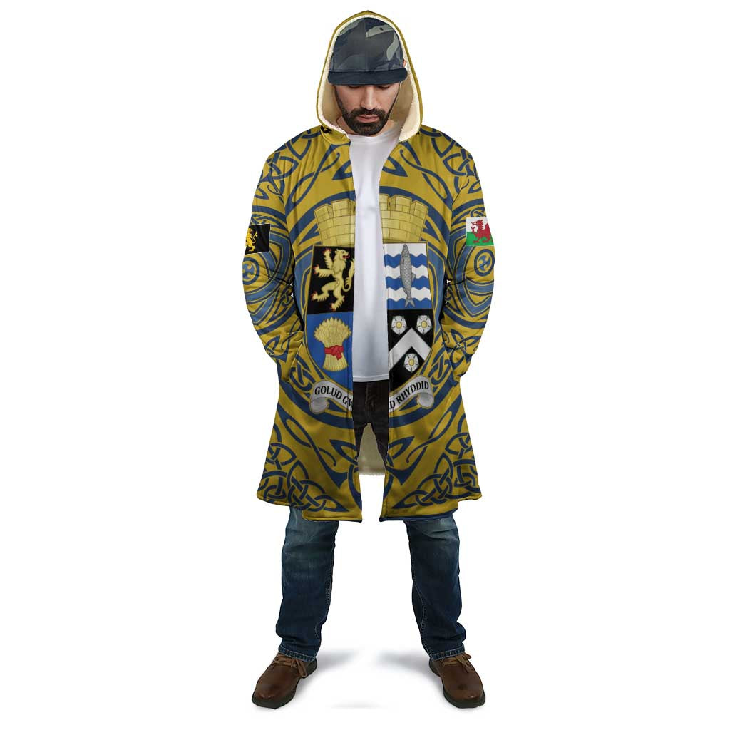 Personalized Cardiganshire Wales Cloak Ceredigion Coat of Arms Celtic Design - Wonder Print Shop