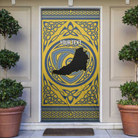 Personalized Cardiganshire Wales Door Cover Ceredigion Coat of Arms Celtic Design - Wonder Print Shop