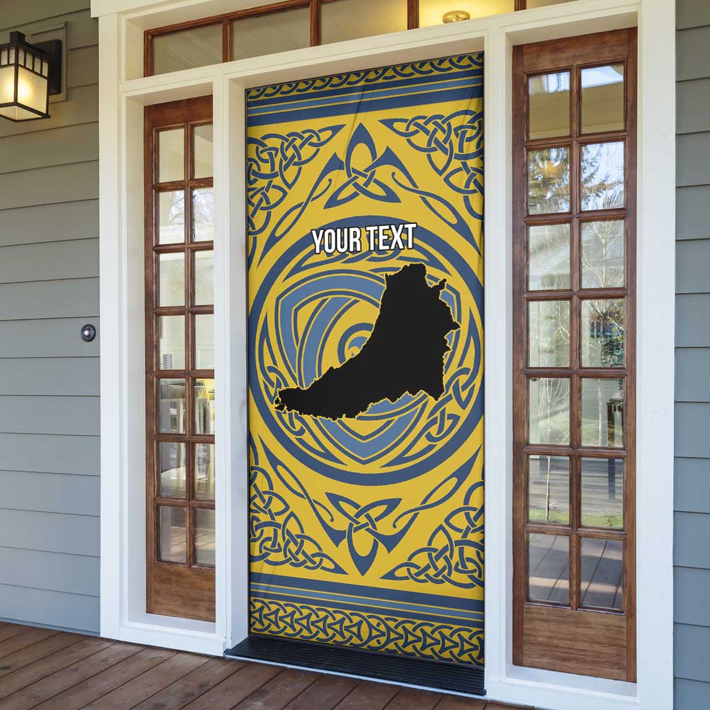 Personalized Cardiganshire Wales Door Cover Ceredigion Coat of Arms Celtic Design - Wonder Print Shop