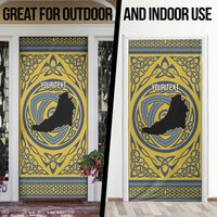 Personalized Cardiganshire Wales Door Cover Ceredigion Coat of Arms Celtic Design - Wonder Print Shop