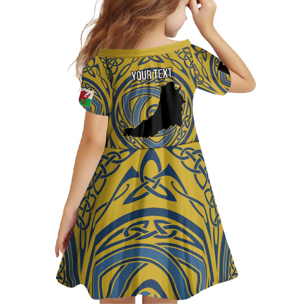 Personalized Cardiganshire Wales Family Matching Mermaid Dress and Hawaiian Shirt Ceredigion Coat of Arms Celtic Design - Wonder Print Shop