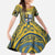 Personalized Cardiganshire Wales Family Matching Off Shoulder Maxi Dress and Hawaiian Shirt Ceredigion Coat of Arms Celtic Design - Wonder Print Shop