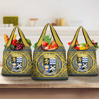 Personalized Cardiganshire Wales Grocery Bag Ceredigion Coat of Arms Celtic Design - Wonder Print Shop