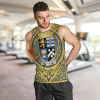Personalized Cardiganshire Wales Men Tank Top Ceredigion Coat of Arms Celtic Design - Wonder Print Shop