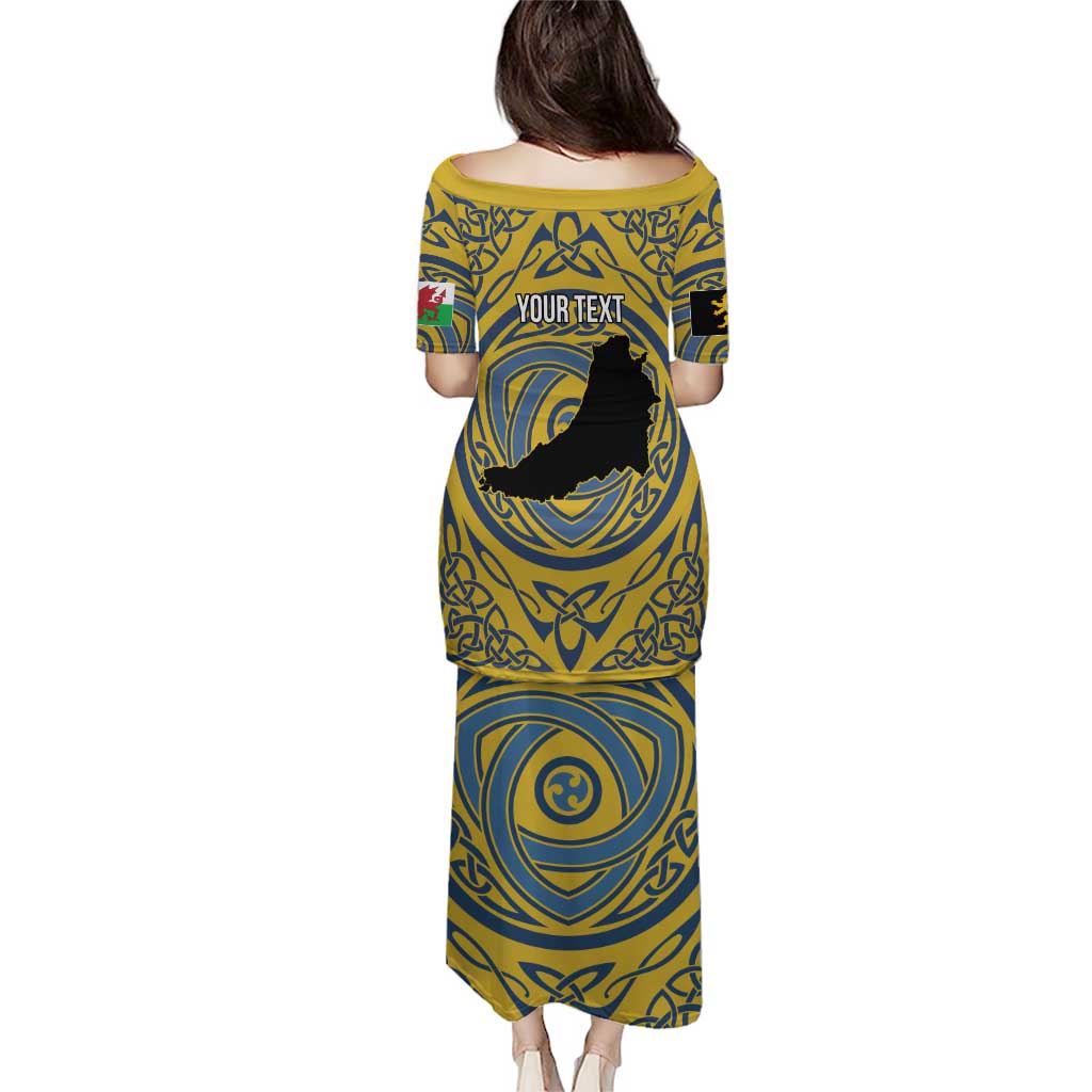 Personalized Cardiganshire Wales Puletasi Ceredigion Coat of Arms Celtic Design - Wonder Print Shop