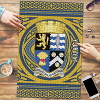 Personalized Cardiganshire Wales Puzzle Ceredigion Coat of Arms Celtic Design - Wonder Print Shop